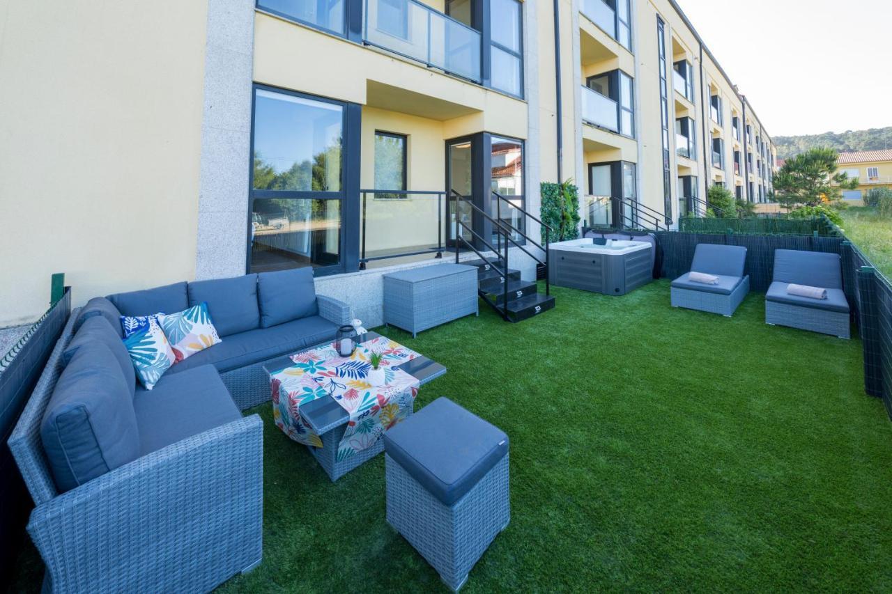 Garden Fisterra - Jacuzzi, Jardin Privado Y Vista Mar Apartment Exterior foto
