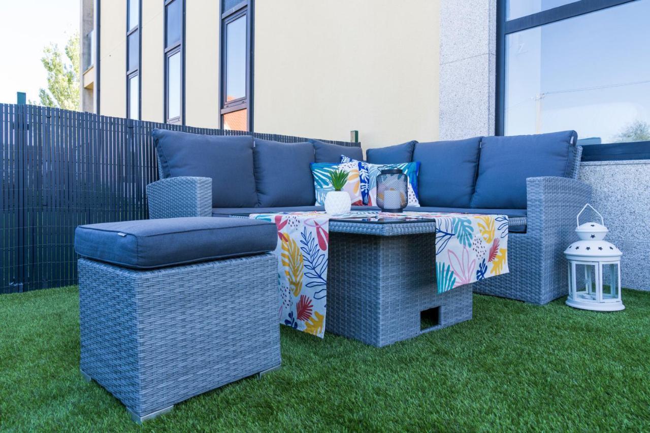 Garden Fisterra - Jacuzzi, Jardin Privado Y Vista Mar Apartment Exterior foto
