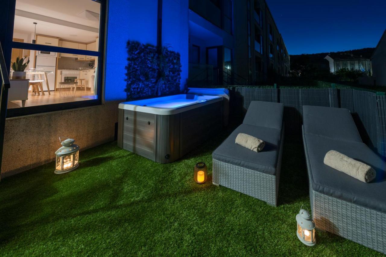 Garden Fisterra - Jacuzzi, Jardin Privado Y Vista Mar Apartment Exterior foto