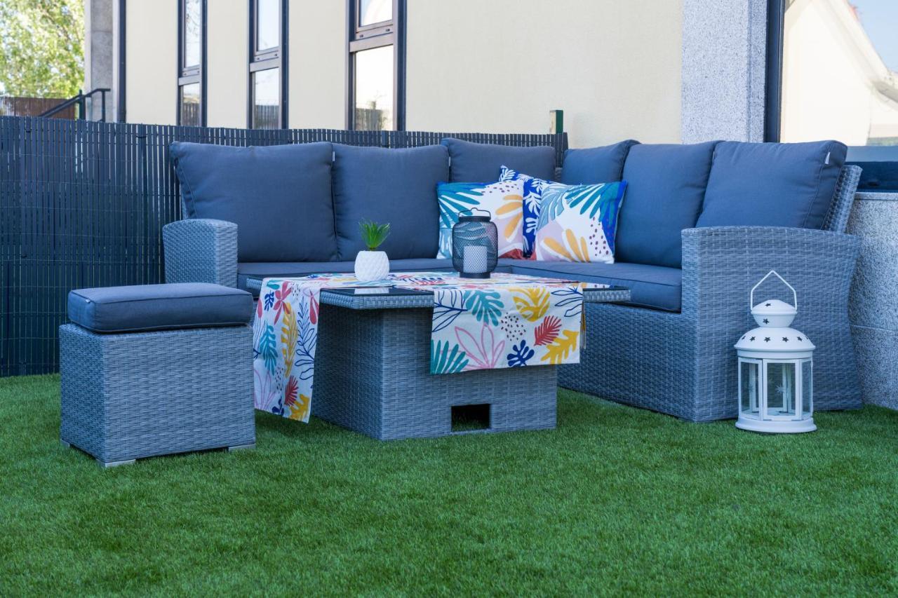 Garden Fisterra - Jacuzzi, Jardin Privado Y Vista Mar Apartment Exterior foto