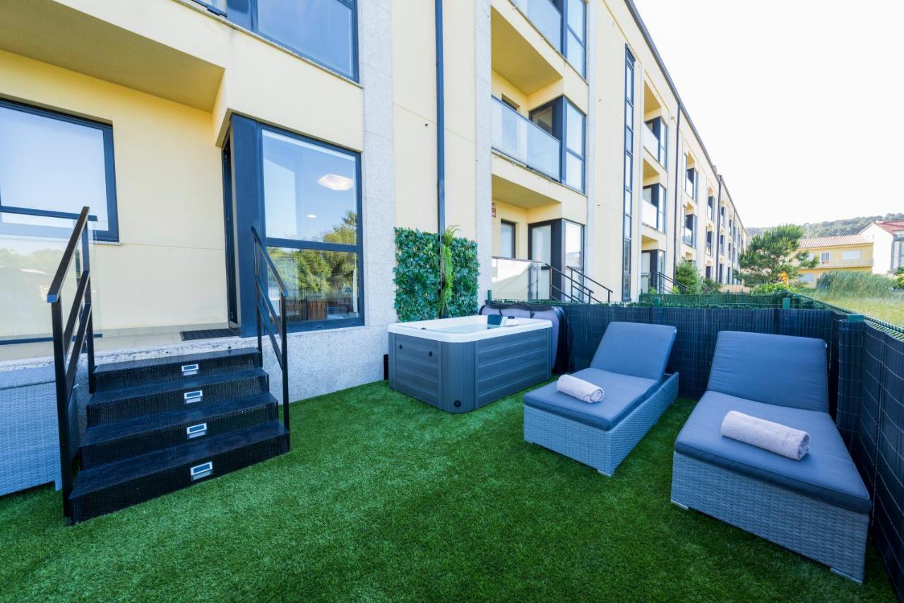 Garden Fisterra - Jacuzzi, Jardin Privado Y Vista Mar Apartment Exterior foto