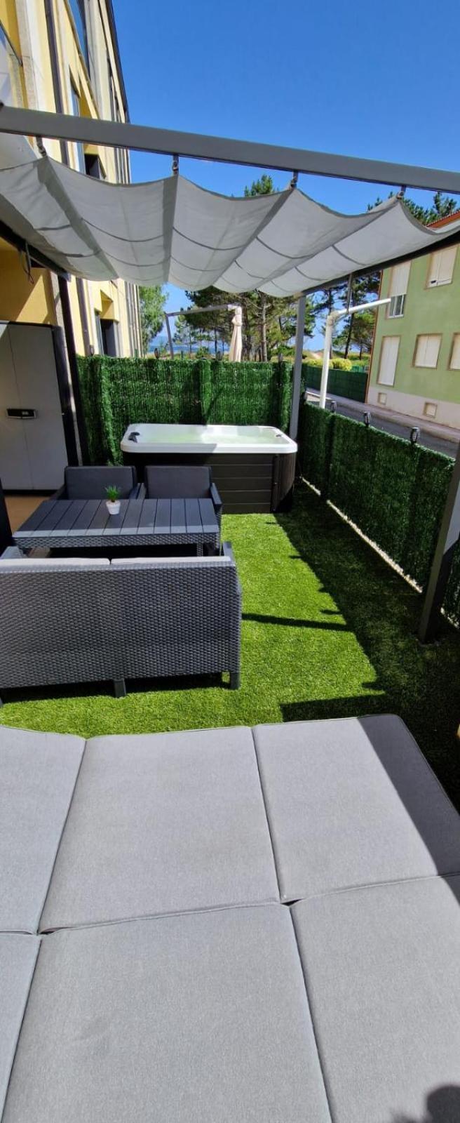 Garden Fisterra - Jacuzzi, Jardin Privado Y Vista Mar Apartment Exterior foto